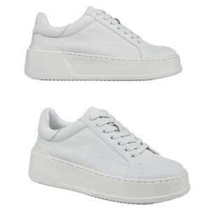 J/Slide Jo Sneaker White Leather NIB